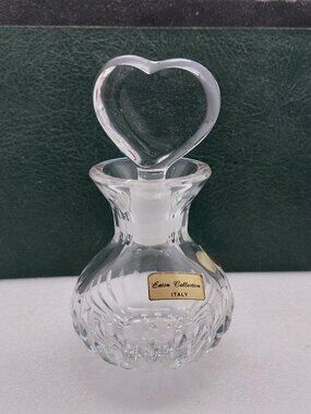 Vintage Perfume Bottle 24% Lead Crystal Italy Eaton's Collection